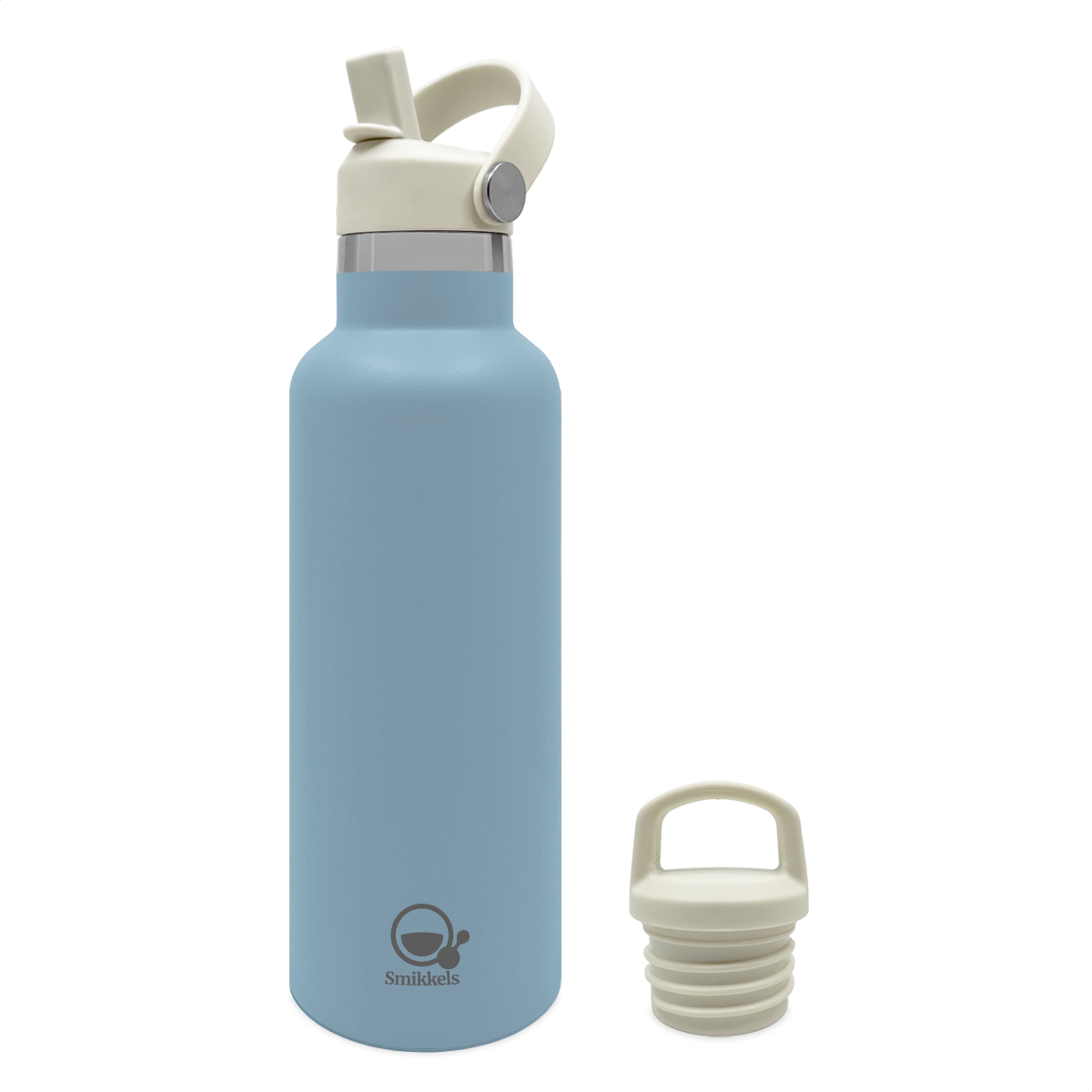 Smikkels thermos drinkfles 500ml blauw