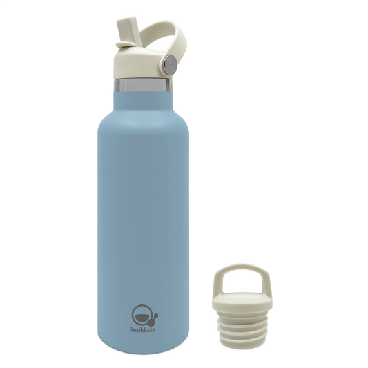Smikkels thermos drinkfles 500ml blauw