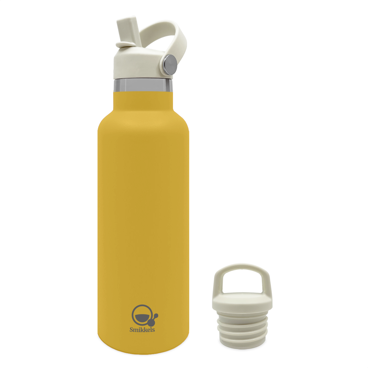 Smikkels thermos drinkfles 500ml geel