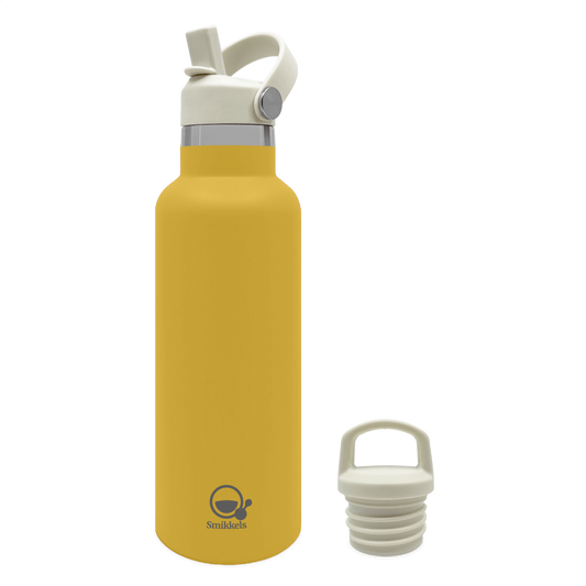Smikkels thermos drinkfles 500ml geel