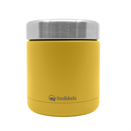 Smikkels thermos RVS lunchbakje geel