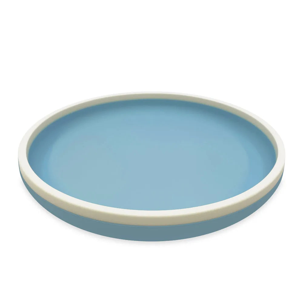 Siliconen kinderbordje - blauw