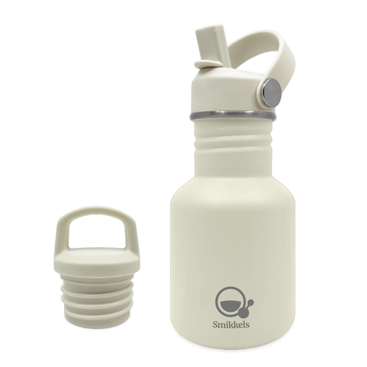 Smikkels RVS drinkfles 350ml wit