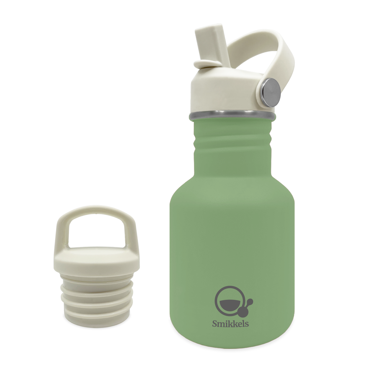 Smikkels RVS drinkfles 350ml groen