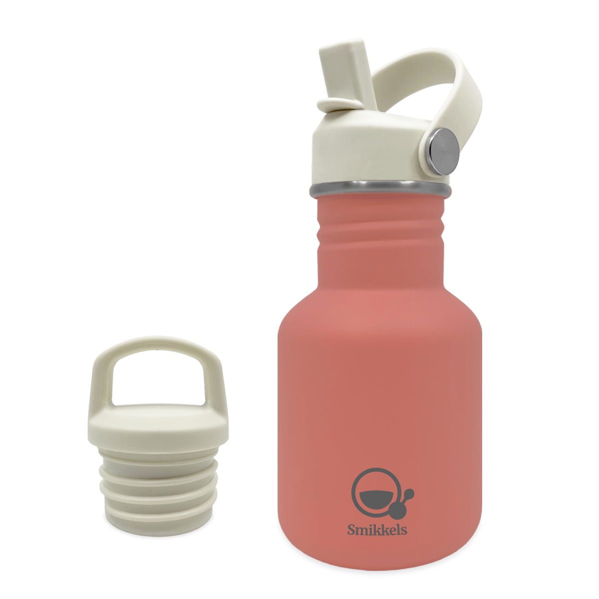 Smikkels RVS drinkfles 350ml roze