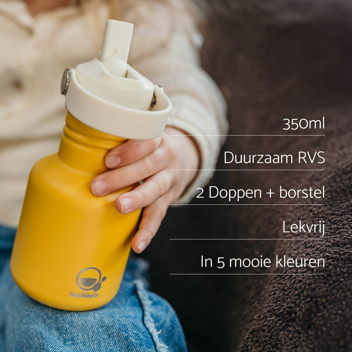 Smikkels RVS drinkfles 350ml USP