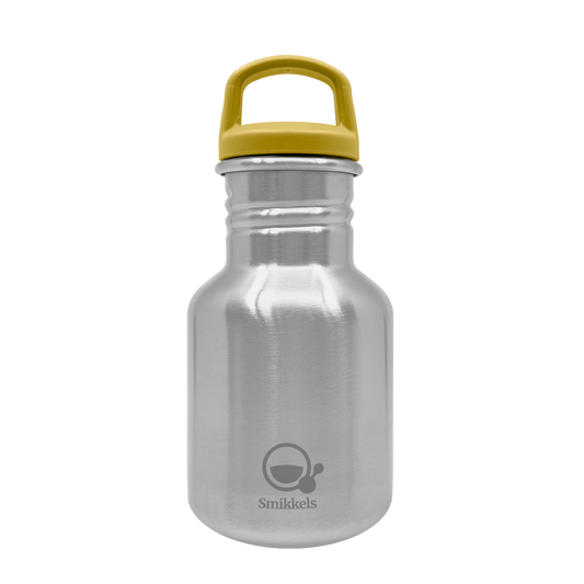Smikkels drinkfles 350ml Basic geel