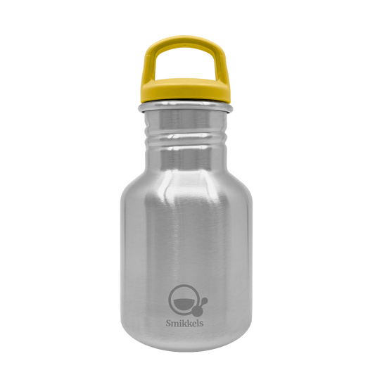 Smikkels drinkfles 350ml Basic geel