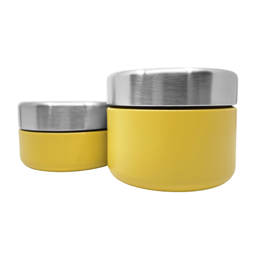 Smikkels fruitbakjes set 240ml en 280ml geel