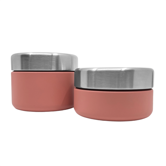 Smikkels fruitbakjes set 240ml en 280ml roze