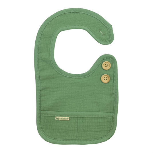 Groen katoenen slabbetje S van Smikkels