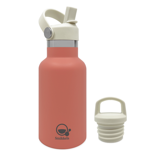 Smikkels RVS thermos drinkfles 350ml roze