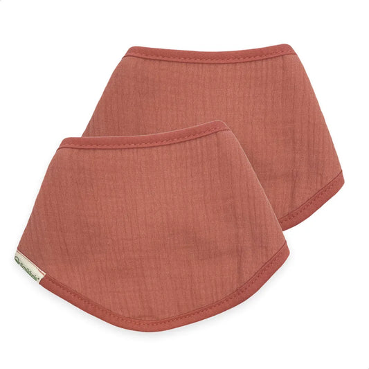 Bandana slab (set) roze Smikkels baby - 100% Biologisch katoen