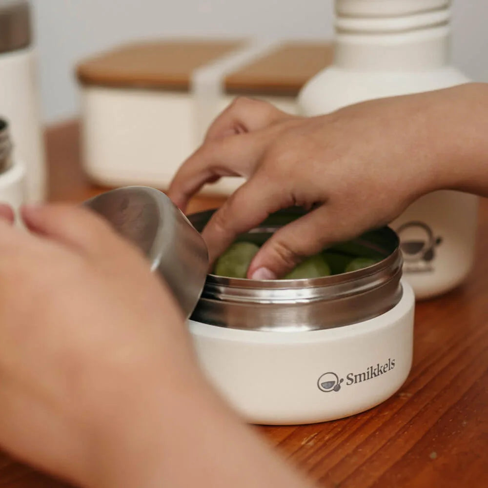 RVS fruitbakje 280ml wit Smikkels - Sfeerbeeld