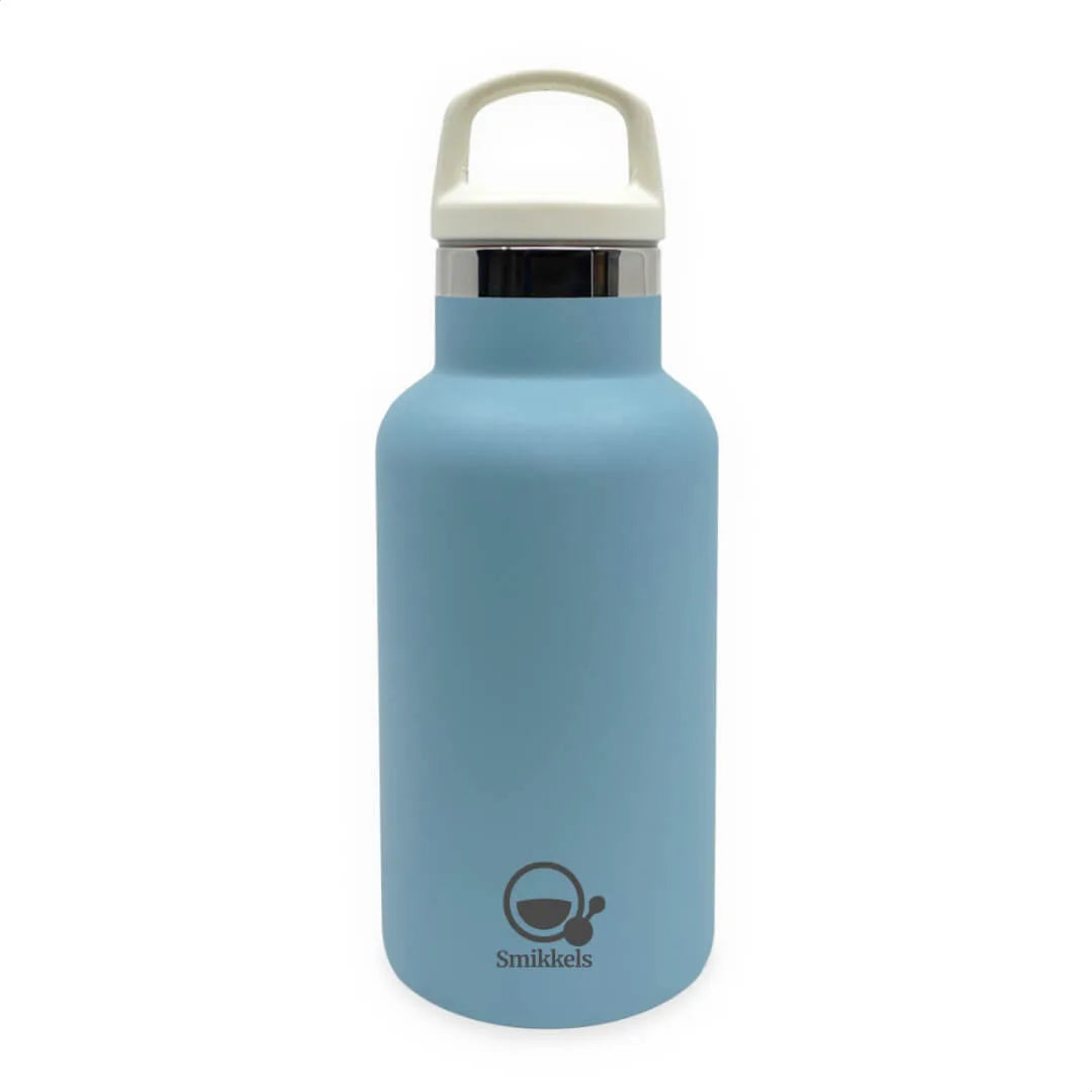RVS thermos drinkfles rvs thermosfles blauw Smikkels
