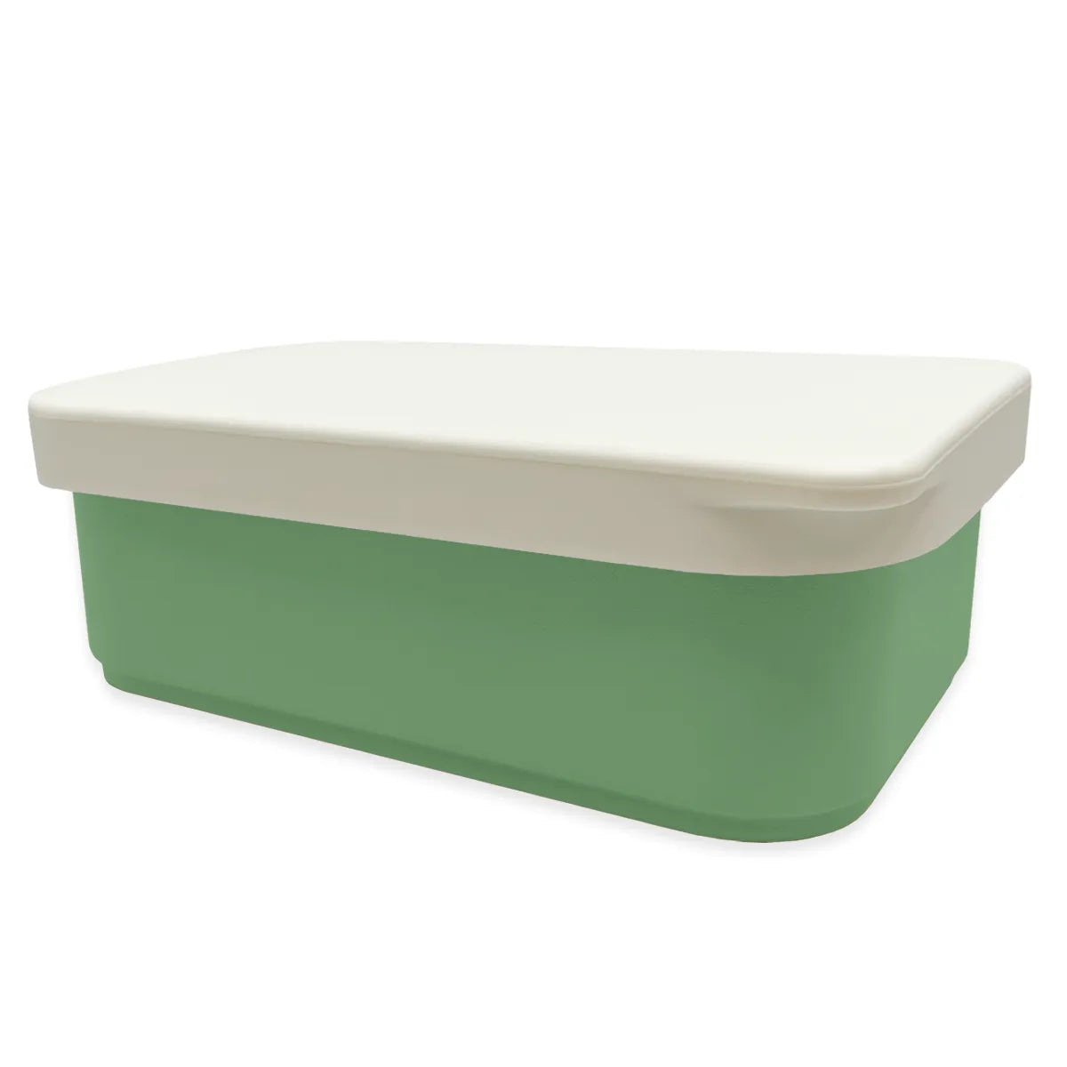 Smikkels RVS lunchbox met siliconen deksel groen