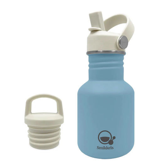 Smikkels RVS drinkfles blauw 350ml