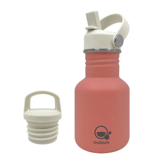 Smikkels RVS drinkfles roze 350ml