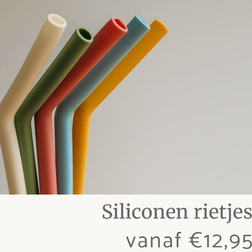 Siliconenen rietjes in verschillende kleuren