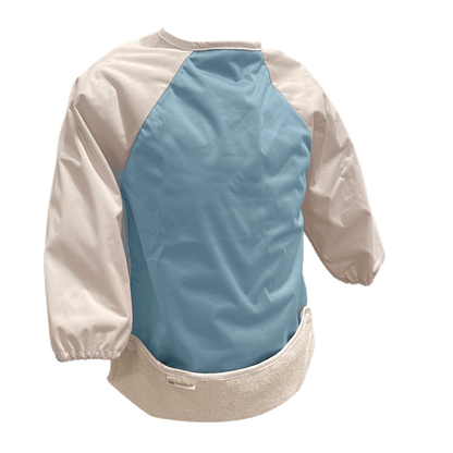 Blauwe mouwslab L van Smikkels van met zacht RPET buitenkant en badstof binnenkant 