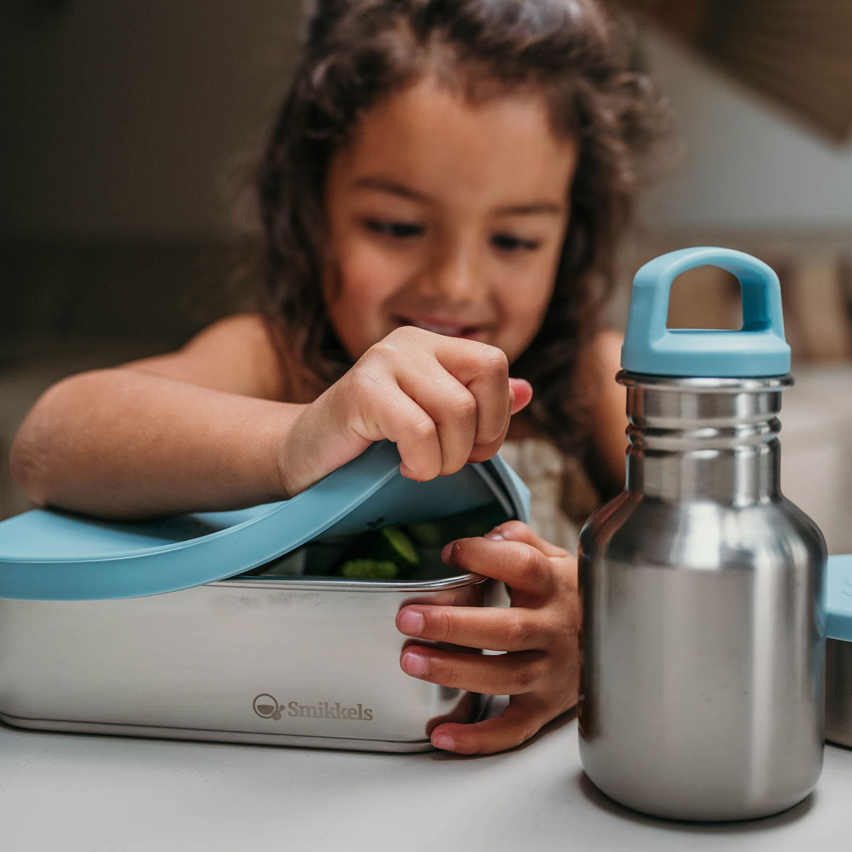 RVS lunchset Daily Basic Blauw