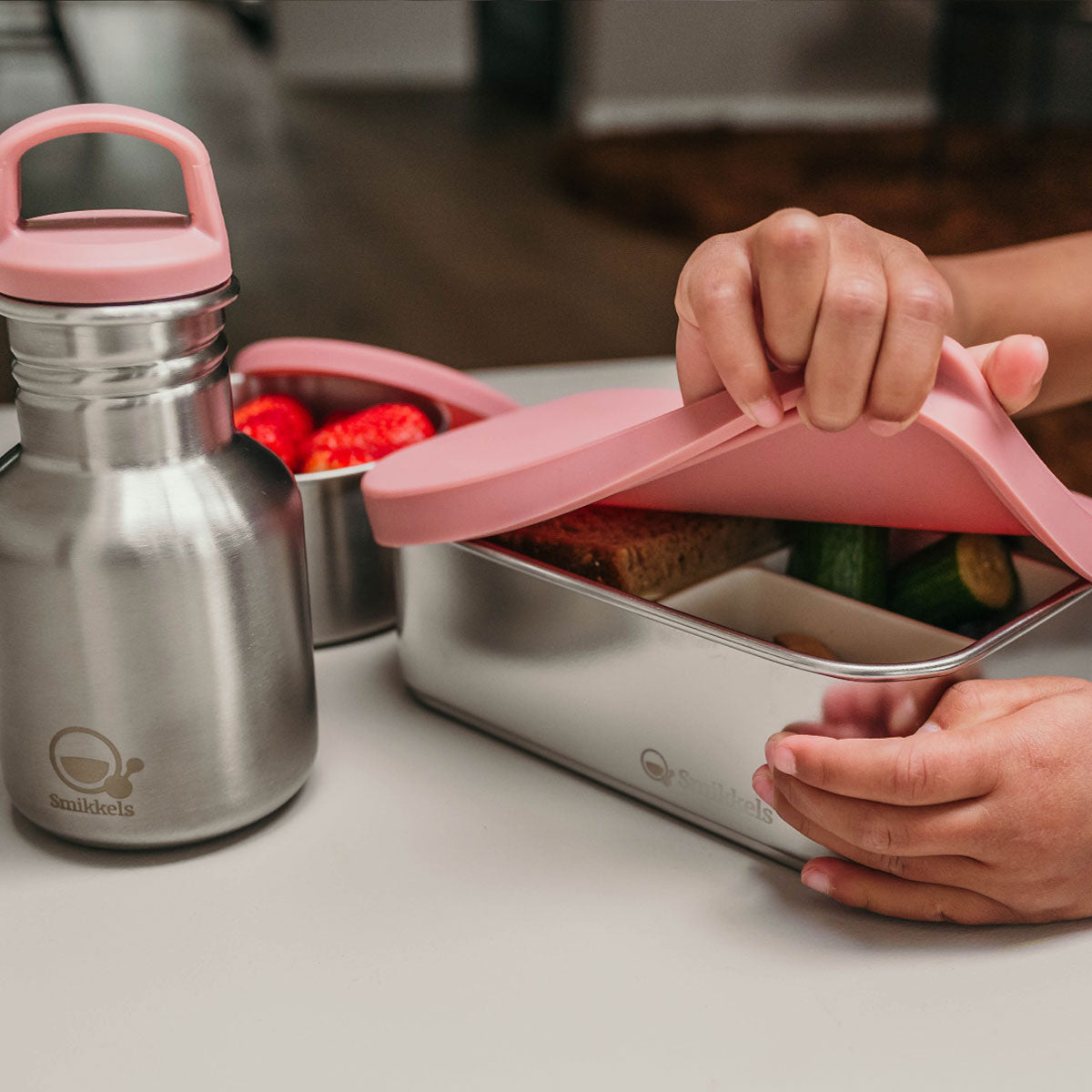 RVS lunchset Daily Basic Roze