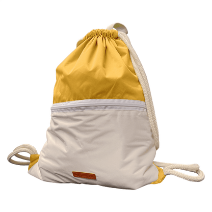 Smikkels gym- en zwemtas met dik koord Geel