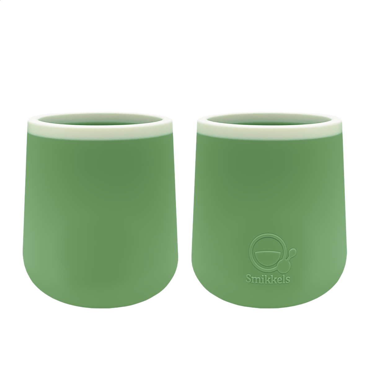 Set siliconen bekers van Smikkels Groen