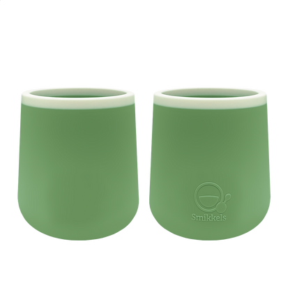 Set siliconen bekers van Smikkels Groen