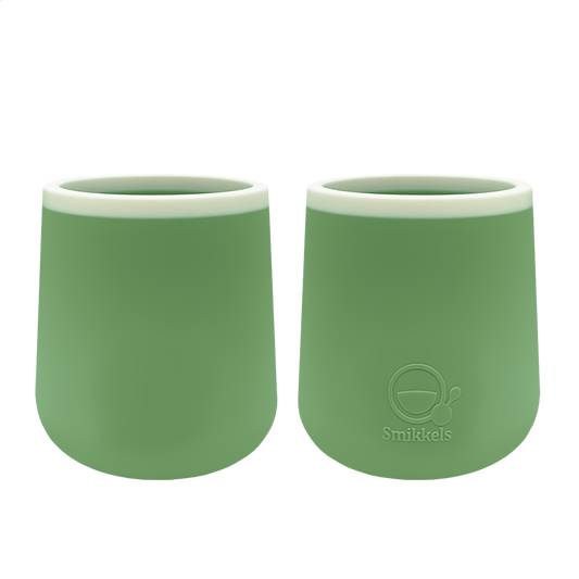 Set siliconen bekers van Smikkels Groen