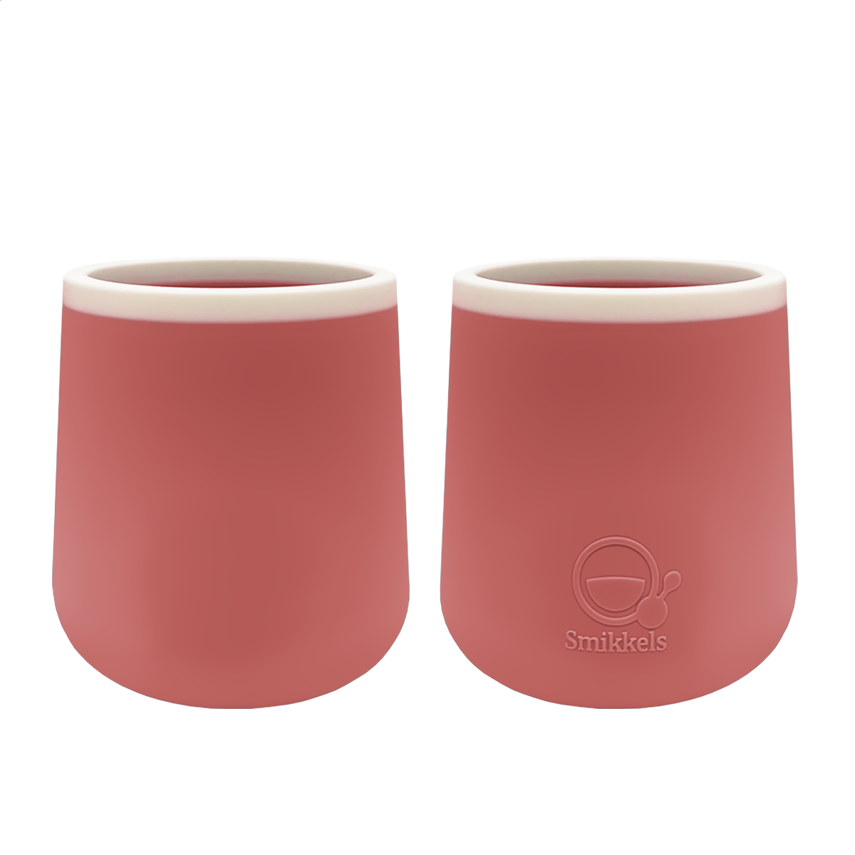 Set siliconen bekers van Smikkels Roze