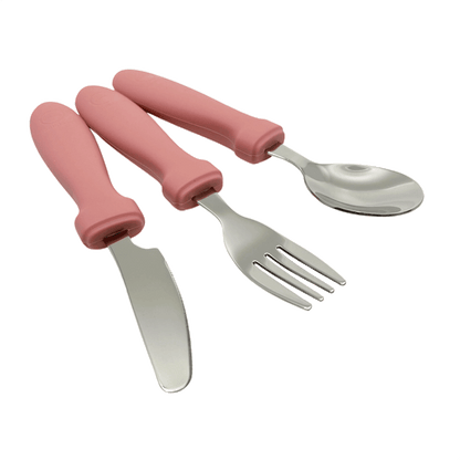 Roze kinderbestek van Smikkels