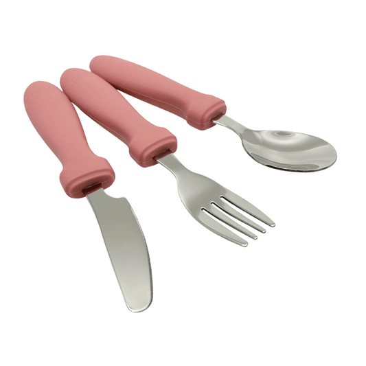 Roze kinderbestek van Smikkels