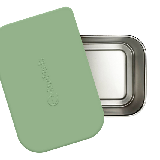Siliconen deksel voor RVS lunchbox