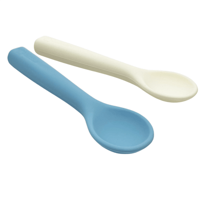 Set siliconen lepetjes Smikkels blauw en wit