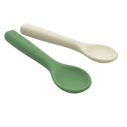 Set siliconen lepetjes Smikkels groen en wit