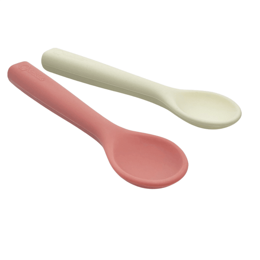 Set siliconen lepetjes Smikkels roze en wit