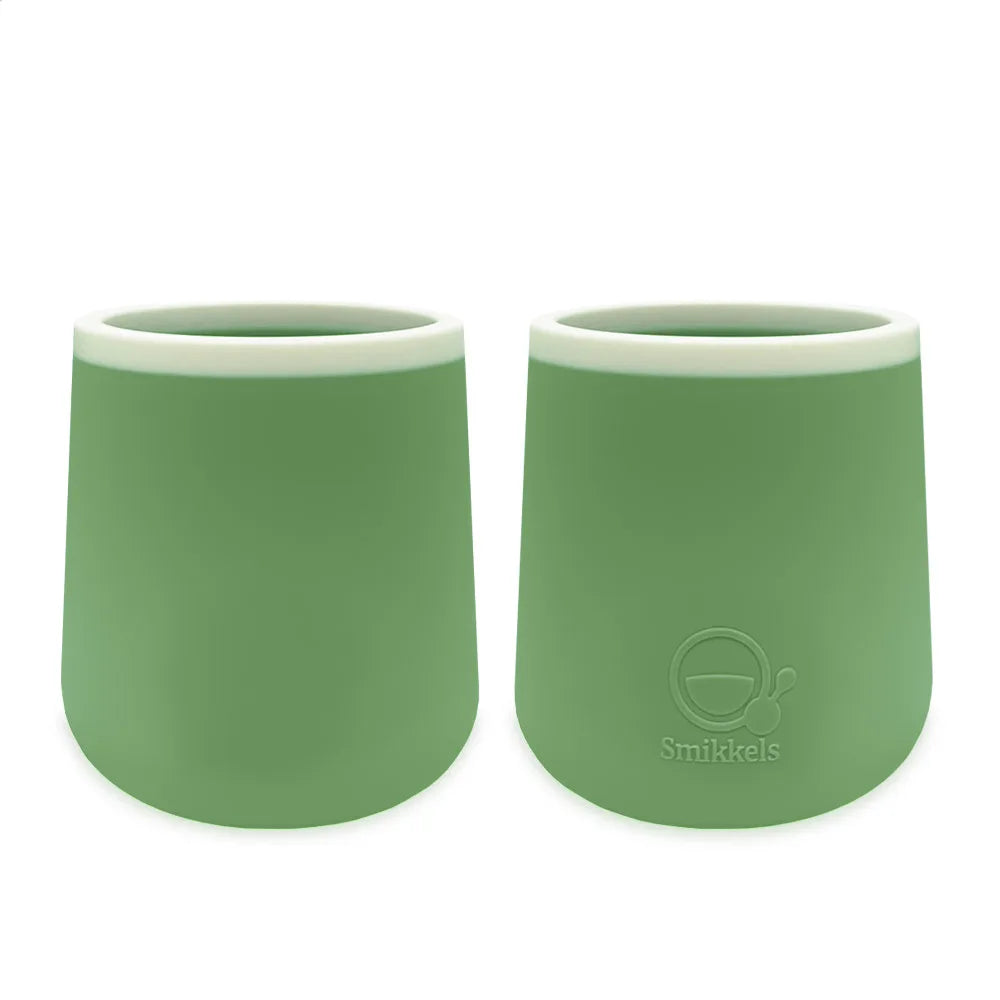 Siliconen kinderbekers - set - groen