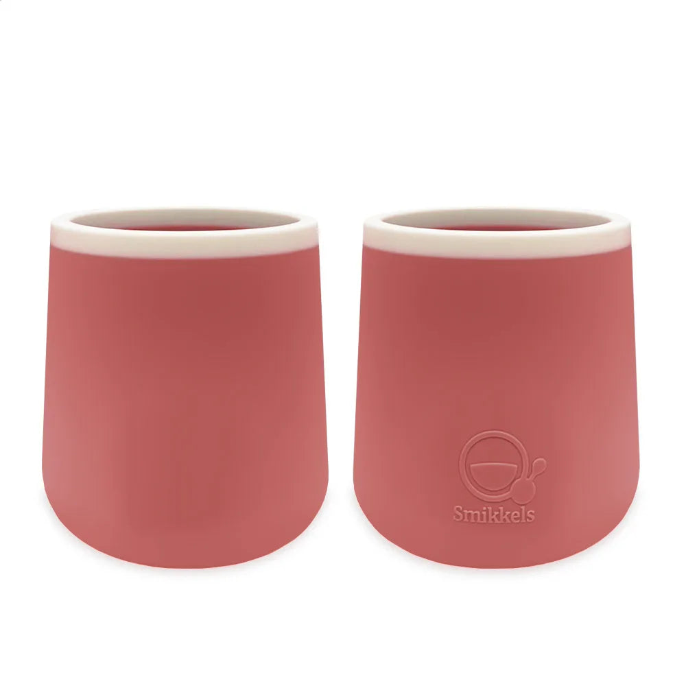 Siliconen kinderbekers - set - roze
