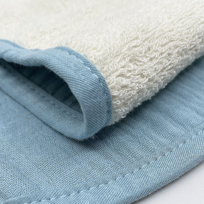 Bandana slab (set) blauw Smikkels baby detail