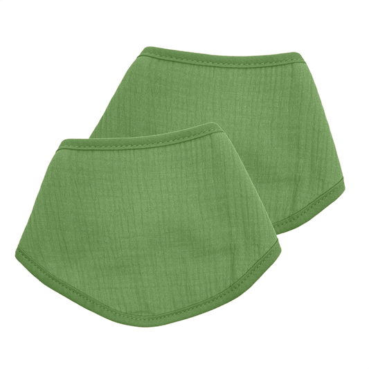 Set groene bandana slabbetjes van Smikkels