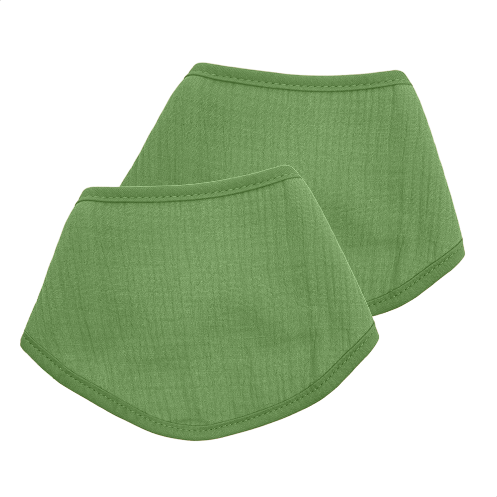 Set groene bandana slabbetjes van Smikkels