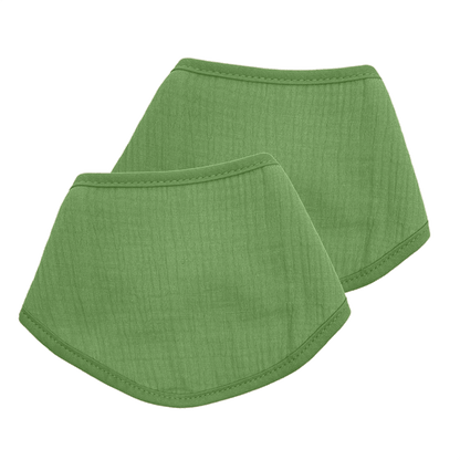 Set groene bandana slabbetjes van Smikkels