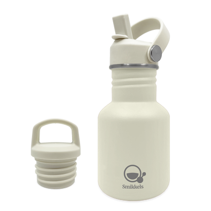 Smikkels RVS drinkfles 350ml wit