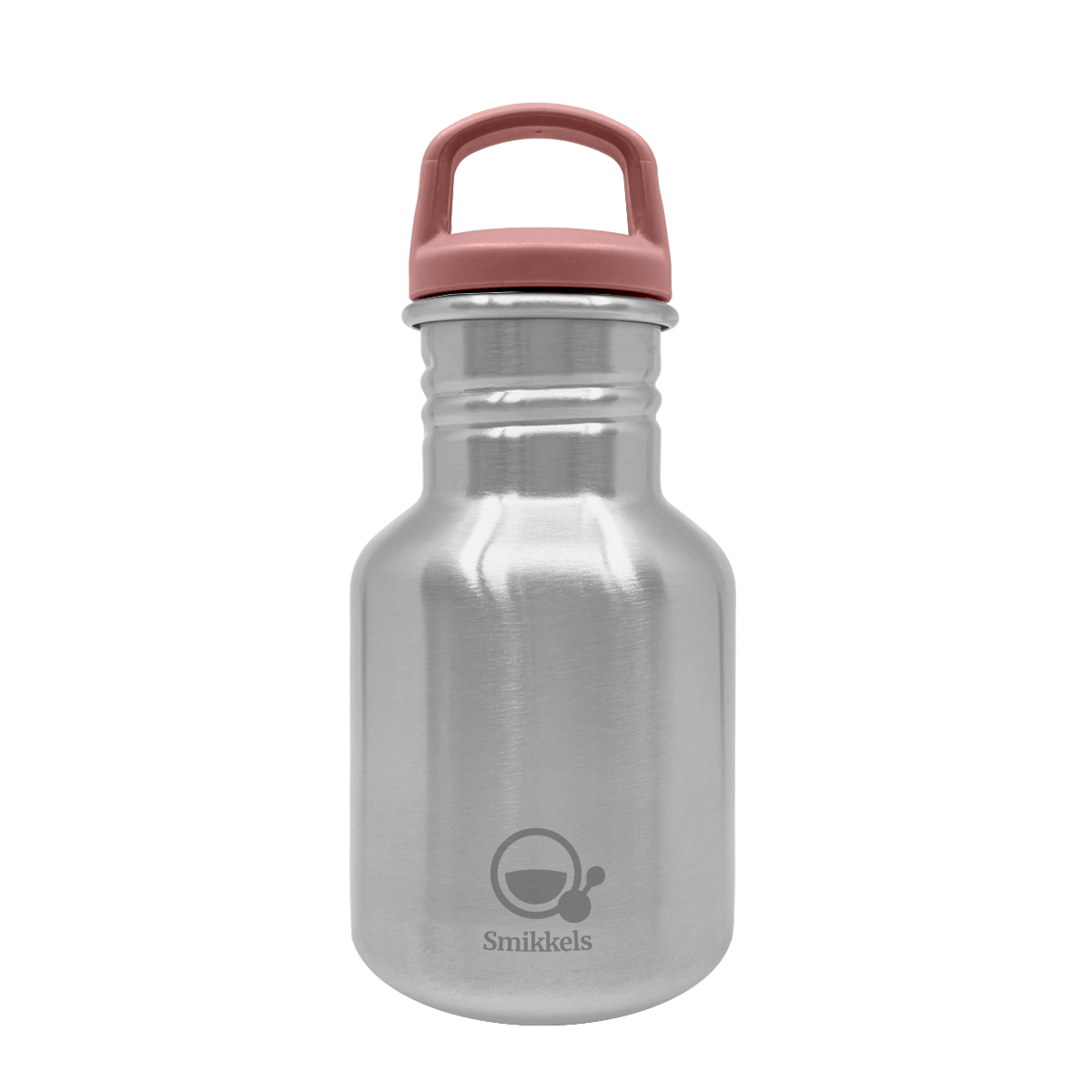 Smikkels drinkfles 350ml Basic roze