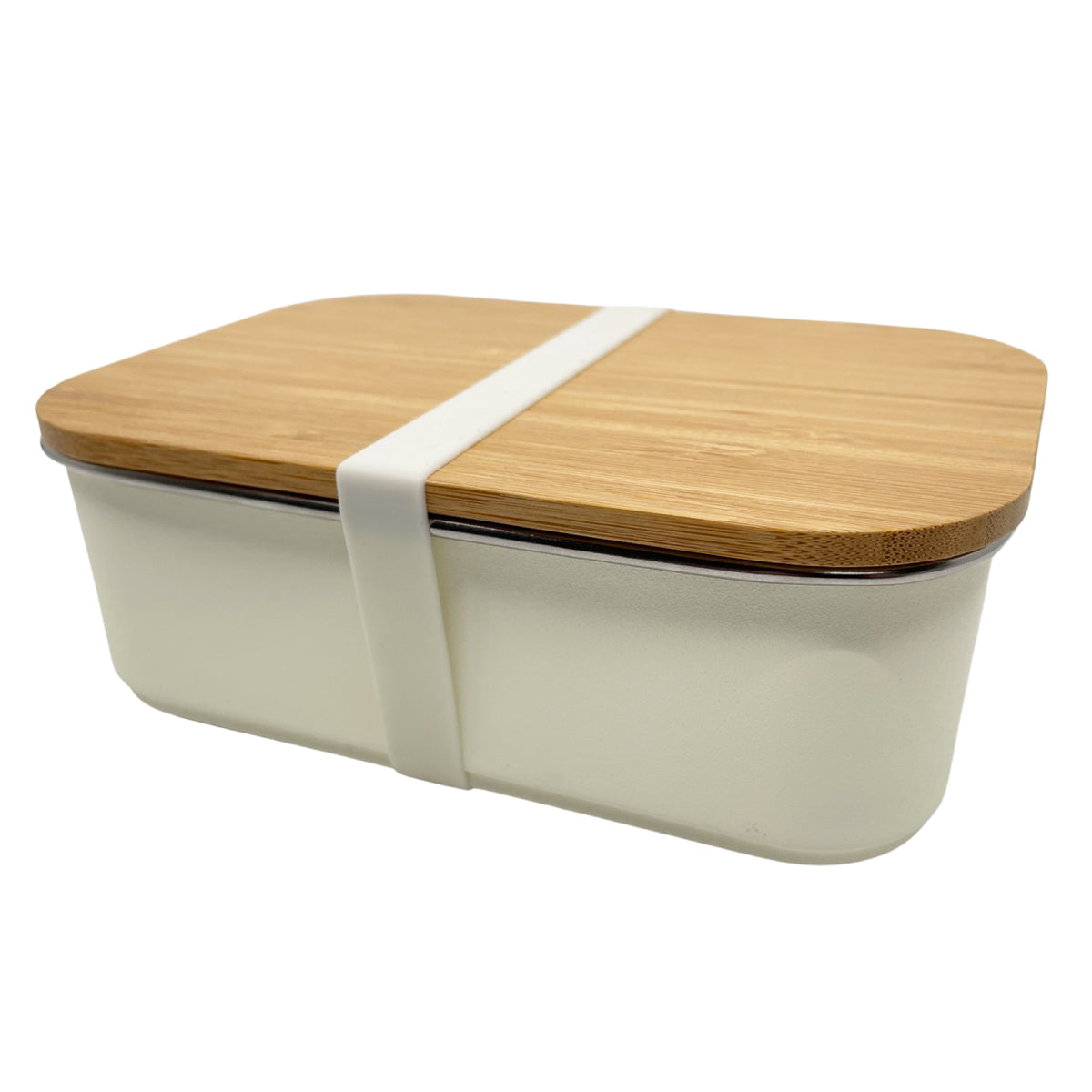 RVS Lunchbox 900ml wit Smikkels Broodtrommel zijkant