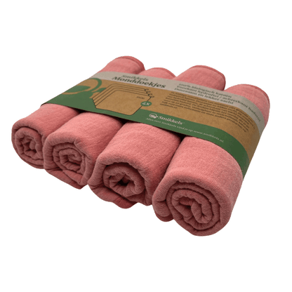 Roze Smikkels monddoekjes in de verpakking