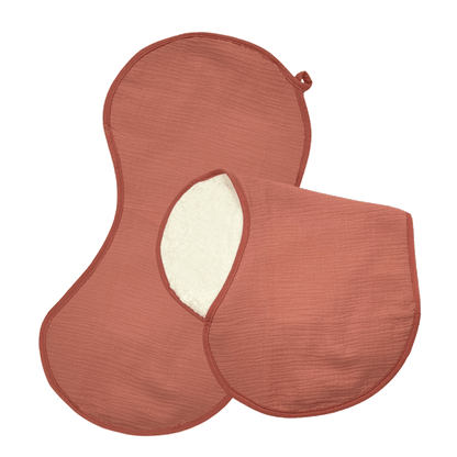 Roze schouderdoeken van Smikkels met hydrofiele zijde en badstof zijde