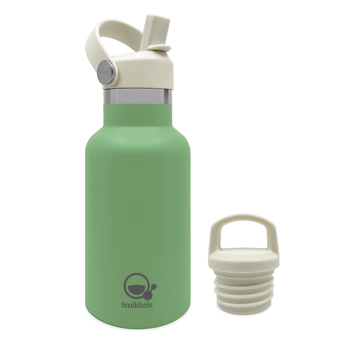 Smikkels RVS thermos drinkfles 350ml groen
