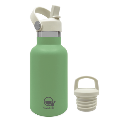 Smikkels RVS thermos drinkfles 350ml groen